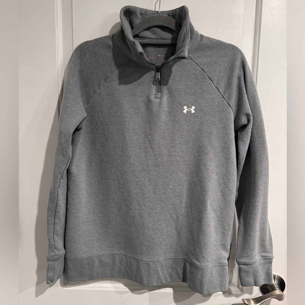 Under Armour Gray HeatGear Half Zip Sweatshirt